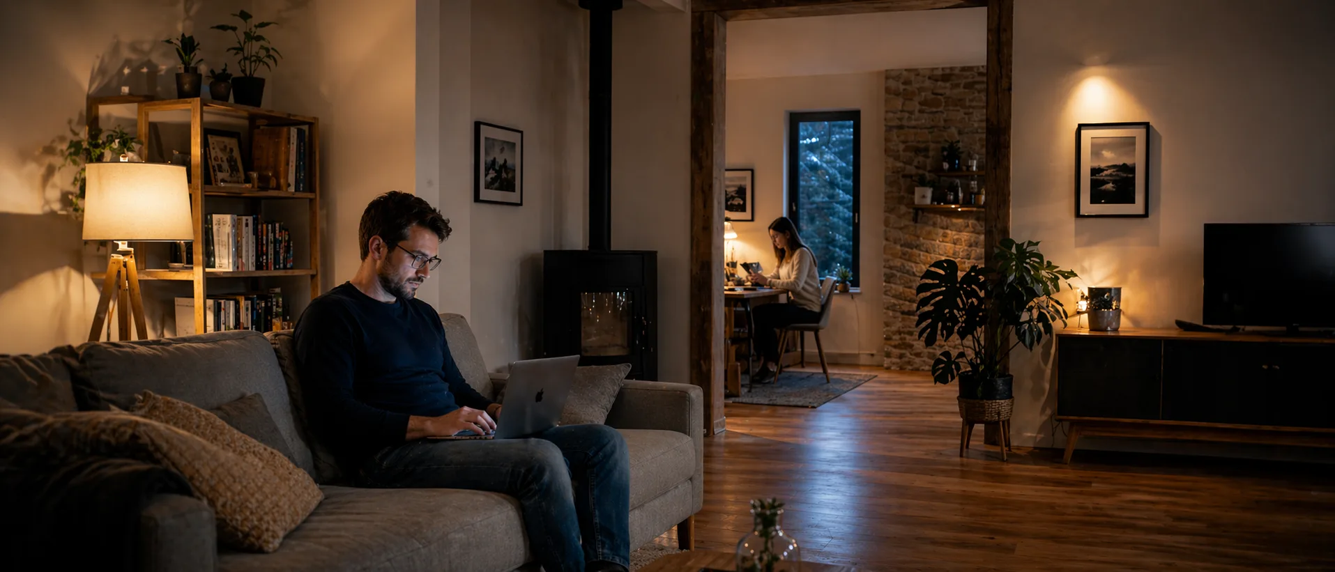 Maison avec couverture Wi-Fi à organiser selon les pièces et les usages